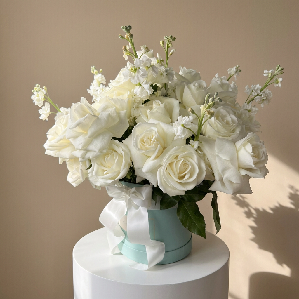 Classic Blanc Boxed Arrangement
